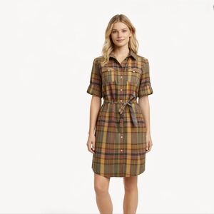 Tommy Hilfiger Plaid Shirt Dress – Size Small